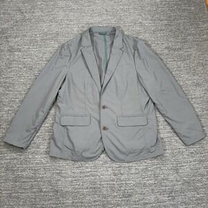 Rohan Fusion Blazer Jacket Men 46. Gray Performance Zippered Pockets Sport Coat